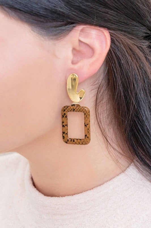 Brown Earrings - Composure Boutique