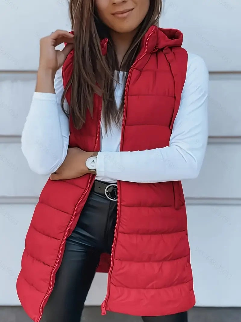 Plus Size Hooded Coat