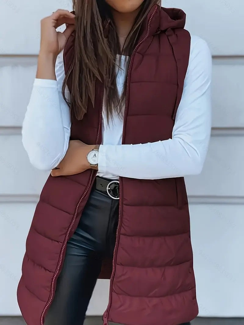 Plus Size Hooded Coat
