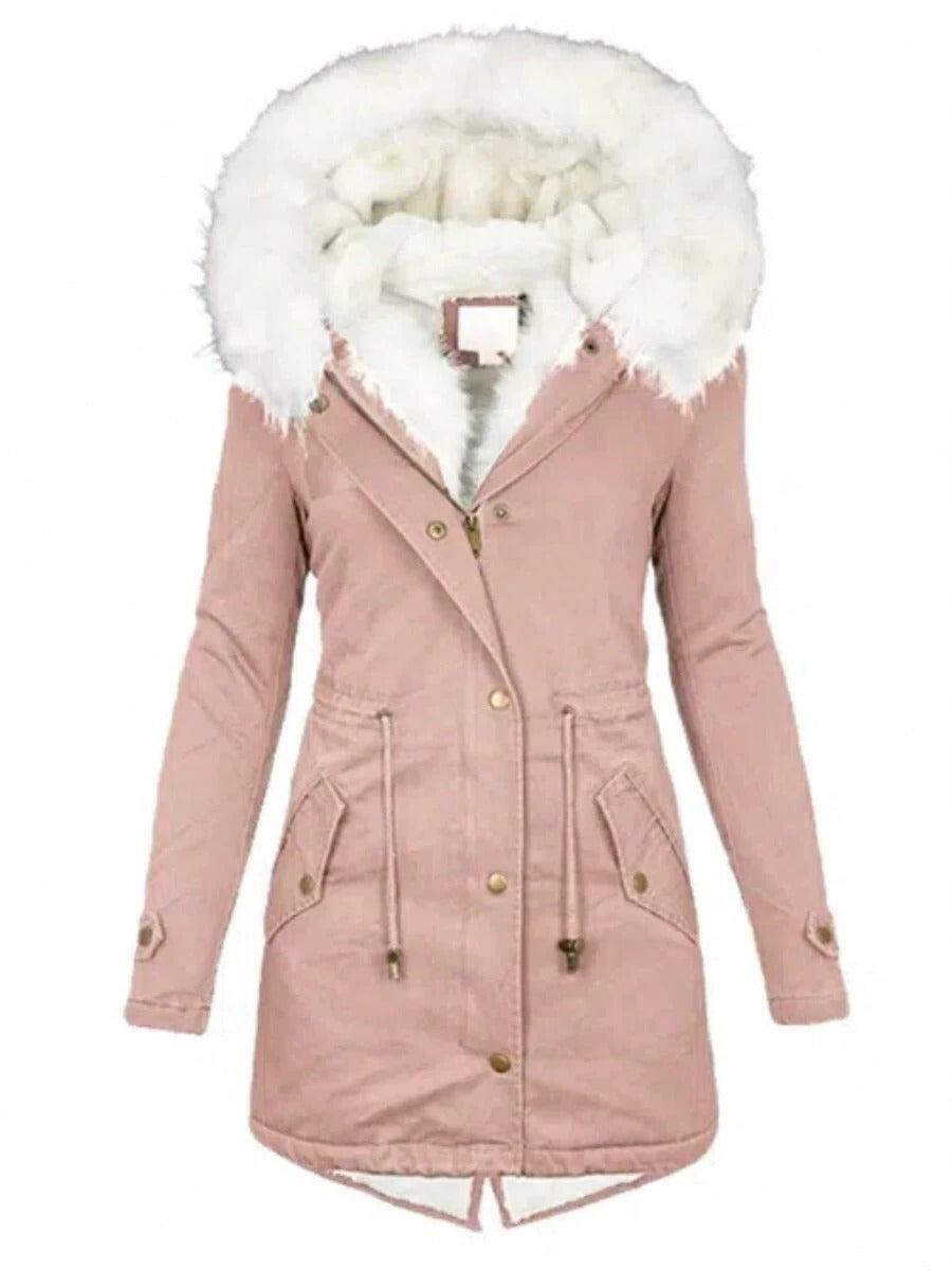 Plus Size Faux Fur Coat