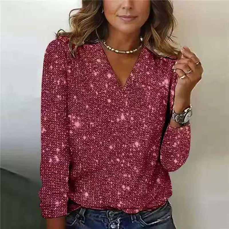 Plus Size Sparkle Glitter Top