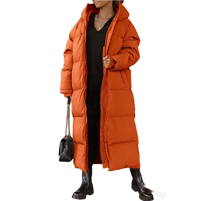Plus Size Hooded Coat