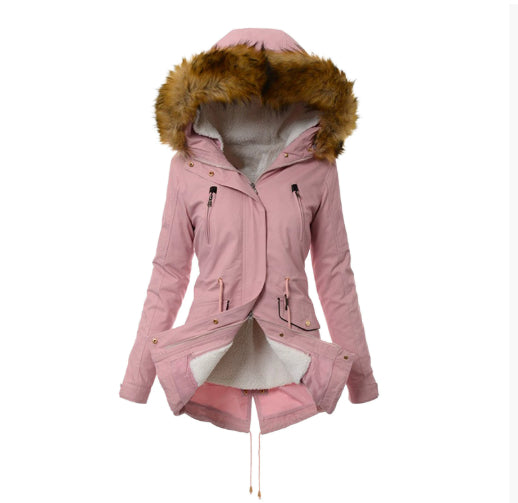 Plus Size Hooded Coat