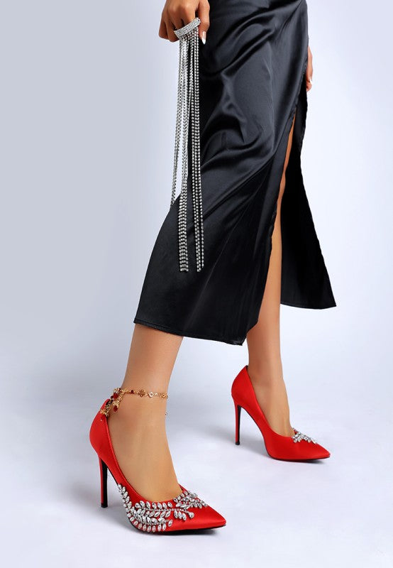 Rhinestone Stiletto Heels (Style 17) - Composure Boutique