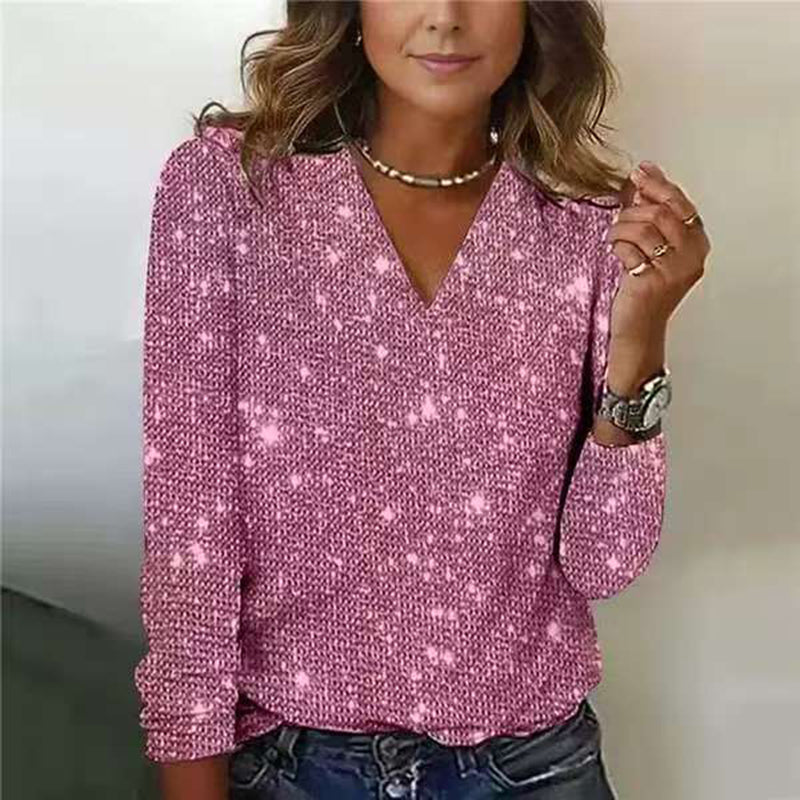 Plus Size Sparkle Glitter Top