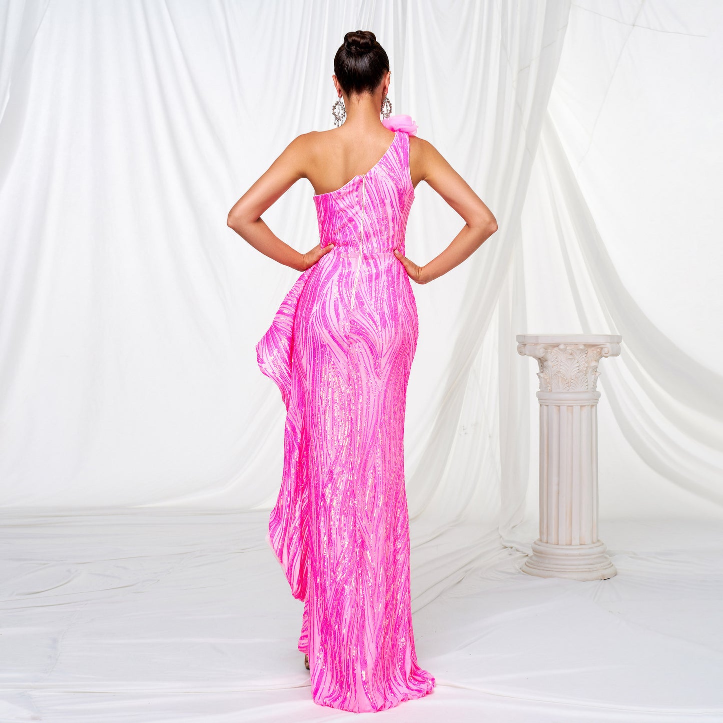 Plus Size Sequin Evening Gown